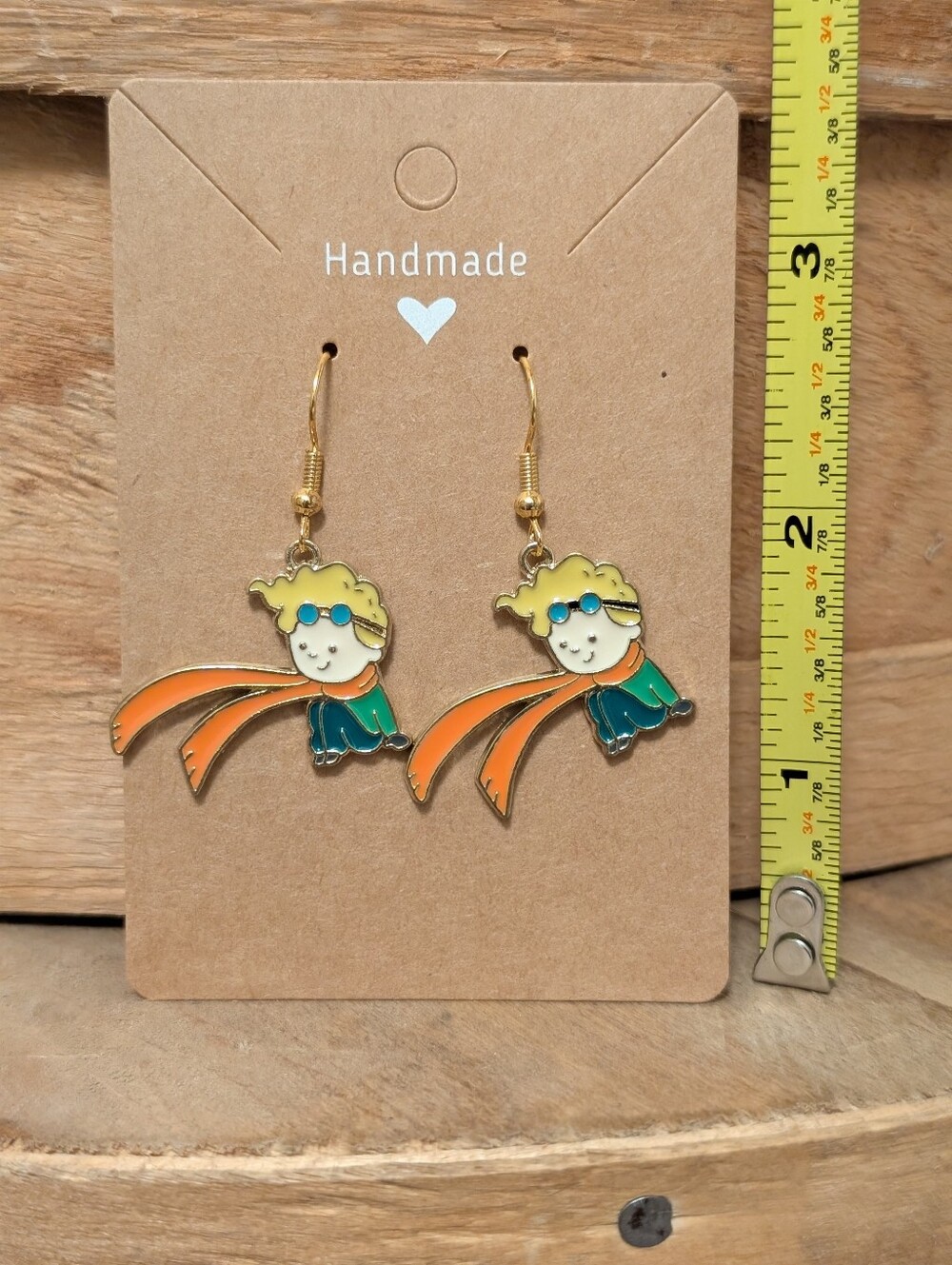 The Little Prince Enamel Metal Earrings NEW